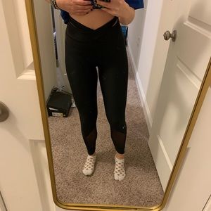 Under Armour Wrap Waist/Mesh Panel Leggings